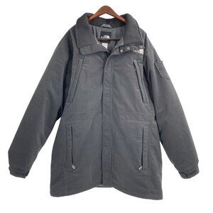 The North Face Black Ribbed Winter Parka Coat Mens Size Large Gorpcore Pockets